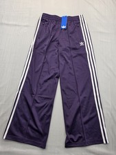 Adidas Originals Firebird Wide Leg Pants Girls Youth Large Purple New