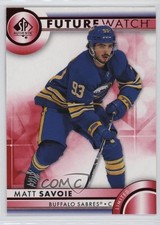 2023-24 SP Authentic Future Watch Red Limited Matthew Savoie Matt #159 17r2