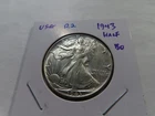 R2 USA 1943 Silver Walking Liberty Half Dollar BU