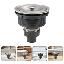 Kitchen Sink Stopper with Strainer Stainless Steel Drainage Basket