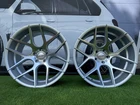 4X R20" 5x120 Haxer HX022 Polished Silver Half Matt Wheels: Fits For BMW