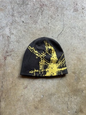Oakley PIET Beanie Software Logo Ellipse Brown Hat Y2K Outdoor SKI