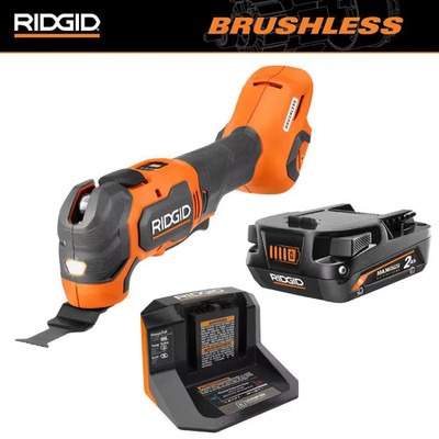 18V Brushless Cordless Oscillating Multi-Tool Kit with 2Ah MAX Output Battery an
