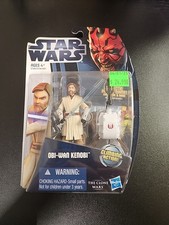 Star Wars The Clone Wars OBI-WAN KENOBI Action Figure Galactic Battle Card Game