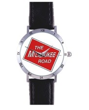 THE MILWAUKEE ROAD RAILROAD WATCH: HIAWATHA, TRAINS, ENGINEER, RARE COLLECTIBLE 
