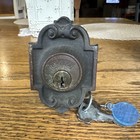 Vintage Bronze  Dexter Deadbolt Latch Lock W/2 Keys — photo 2