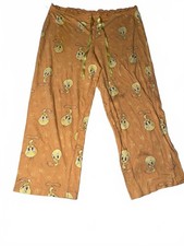 Vintage Tweety Bird Orange Pajama Pants