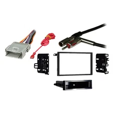 Fits Chevy S-10 Pickup 2002 w/ Factory Double DIN Radio Harness Dash Kit