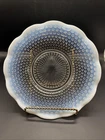 Vintage Anchor Hocking Depression Glass 10 3/4" Moonstone Opalescent Cake Plate