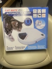 Cat Mate C500 Five-meal Automatic Pet Feeder  Digital Timer  Box Ex Condition