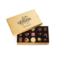 Godiva Gold Assorted Chocolate Gift Box, Belgian Dark and Milk Chocolates wit...
