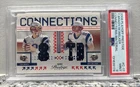 2008 Playoff Prestige Tom Brady Game Used Jersey Dual Patches /250 PSA 9