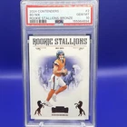 2024 Panini Contenders Bo Nix Rookie Stallions Bronze Insert #2 Broncos PSA 10