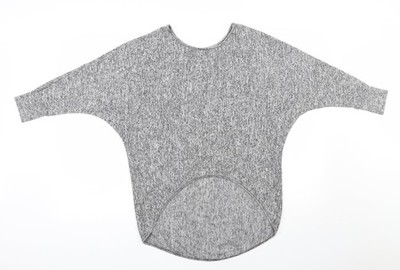 Grauer Pullover Pulli Damen UK Größe S Ausstellung
