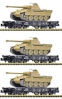 N Scale Wagons - 845606 - 3 piece set heavy duty flat wagons, DRB