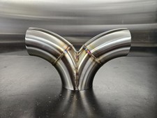 2-1 Merge Collector 3- 3.5 .065 304 Stainless Tig Welded Custom Turbo Exhaust