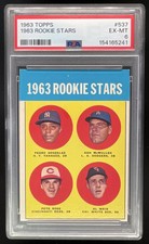 1963 Topps #537 Rookie Stars Pedro Gonzalez Ken McMullen Pete Rose Al Weis PSA 6