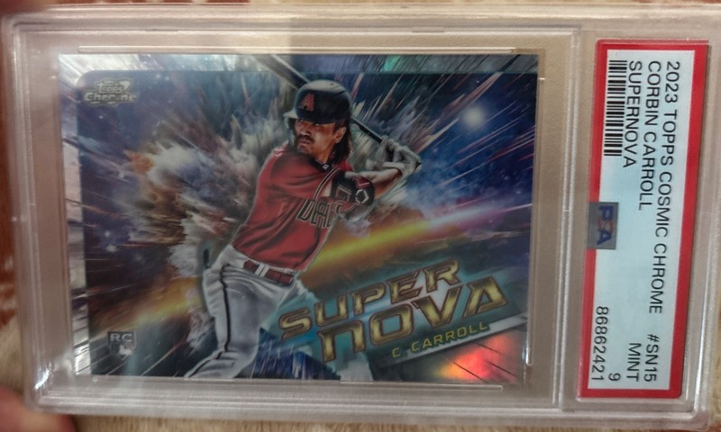 Corbin Carroll Rookie Supernova - 2023 Topps Cosmic Chrome #SN-15 - PSA 9 MINT