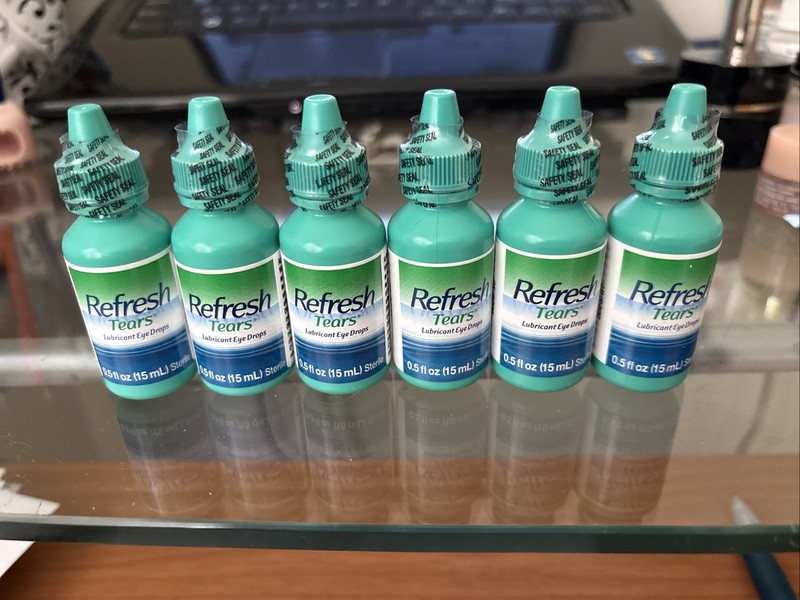 Refresh Tears Lubricant Eyes Drops 6x15 ML Sealed Exp 2028 