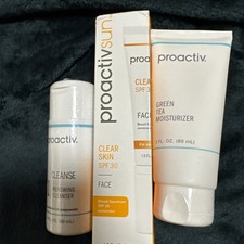 Proactiv LOT/3 10/Cleanse Cleanser/Green Tea Moisturizer/Clear Skin SPF30 EXP27