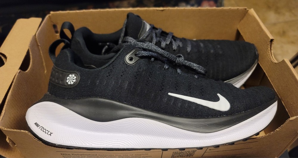 Nike ReactX Infinity Run 4 Black White Mens 9.5 Womens 11