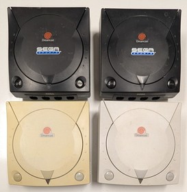 5 Lot Sega Dreamcast Console Original Sports Edition & 3 Wired Controllers As Is