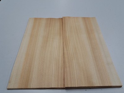 Aspen Holzfurnier - 18 Naturholzplatten - 330 mm x 170 mm