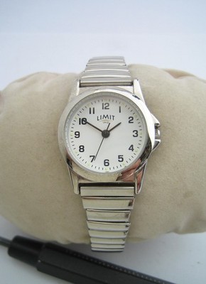 LIMIT UHR DAMEN 6999 EDELSTAHL EXPANDER WEISSES ZIFFERBLATT QUARZ ORIGINAL
