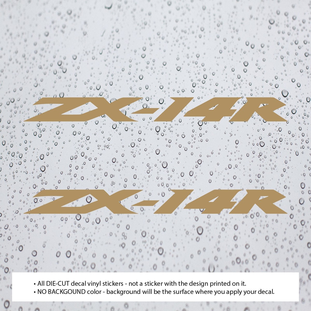 2x) ZX14R ZX-14R Decal Stickers for Ninja Motorcycle | Fender Gas