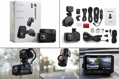 Terunsoui 4k Dual Dash Cam Front and Rear