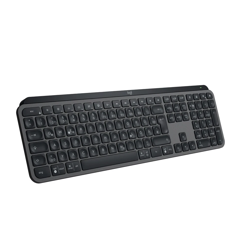 Logitech MX Keys S Graphite - USB-C/A, Bluetooth, Logi Bold Adapter, Windows-...