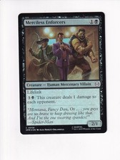 MAGIC THE GATHERING MTG MARVEL'S SPIDER-MAN FOIL MERCILESS ENFORCERS