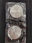 Lot Of (2) 2014  American Eagle's 1 oz Fine Silver Coins .999 BU Silver