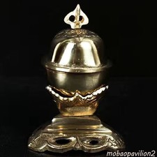 11.2cm Buddhism Tantric Tibetan Copper Bowl Auspicious Holy Cup Buddhist Bowl