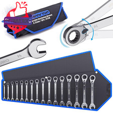 Karryton 26-piece Flex Head Ratcheting Wrench Set Metric Sae 72 Teeth...