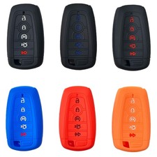 Remote Key Fob Cover Case Rubber For Ford Explorer Mustang Fusion Escape Edge
