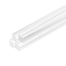 4pcs Acrylic Square Rods 1/2" x 12" Clear Acrylic Dowel Rods Sticks