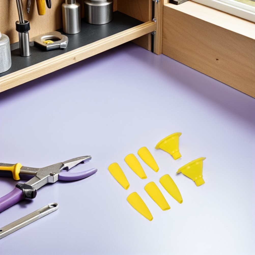 8 Pcs Caulk Nozzle Applicator Caulking Nozzles Tip Tube Extension