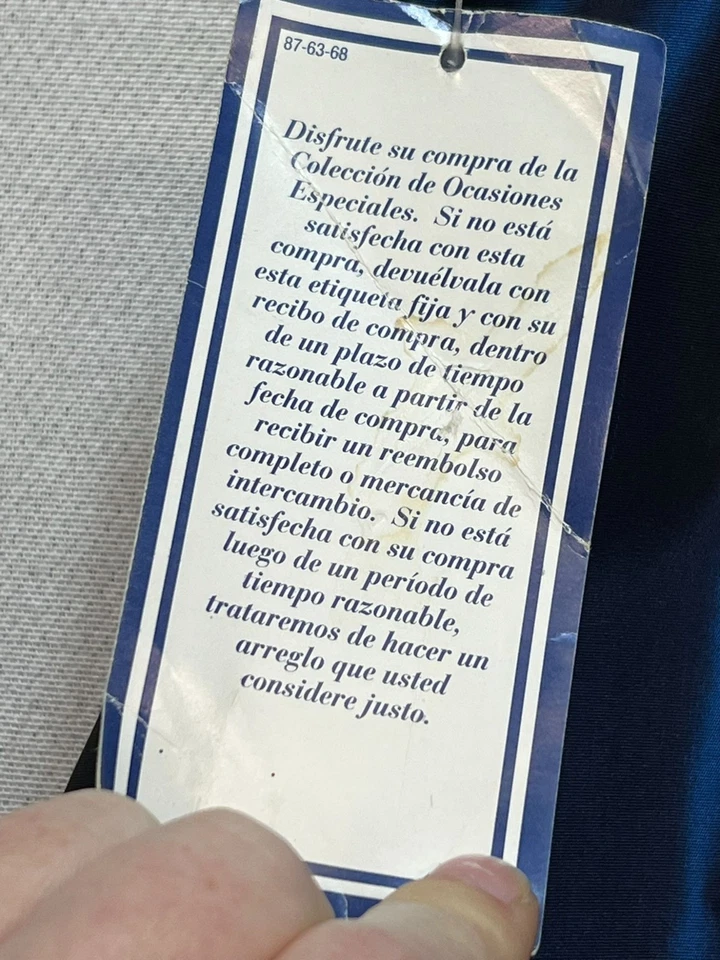 De colección. Vestido para mujer Morgan And Co Max Whimsigoth Vamp talla 13/14 azul negro Foto 4 de 4