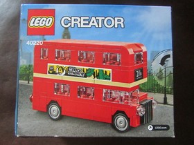 Lego Creator 40220 London Double Decker Bus Mini Model Westminister Red NISB