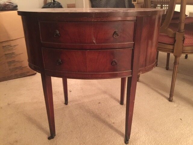 Antique Beautiful Pair of End Tables