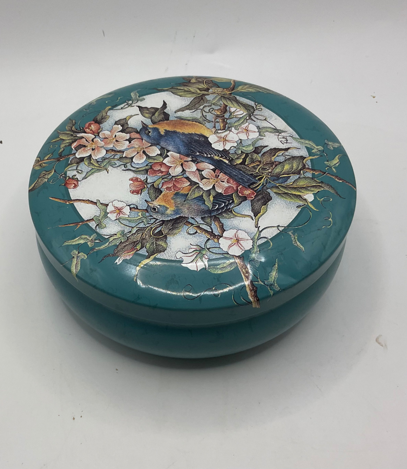 Keller Charles Bluebird Tin Jamie Gardner Rehfeld Design Floral Garden