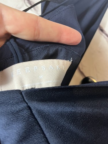Keepsake The Label I've Got You Navy Blue Asymmetrical Jumpsuit Size M - Picture 4 of 6