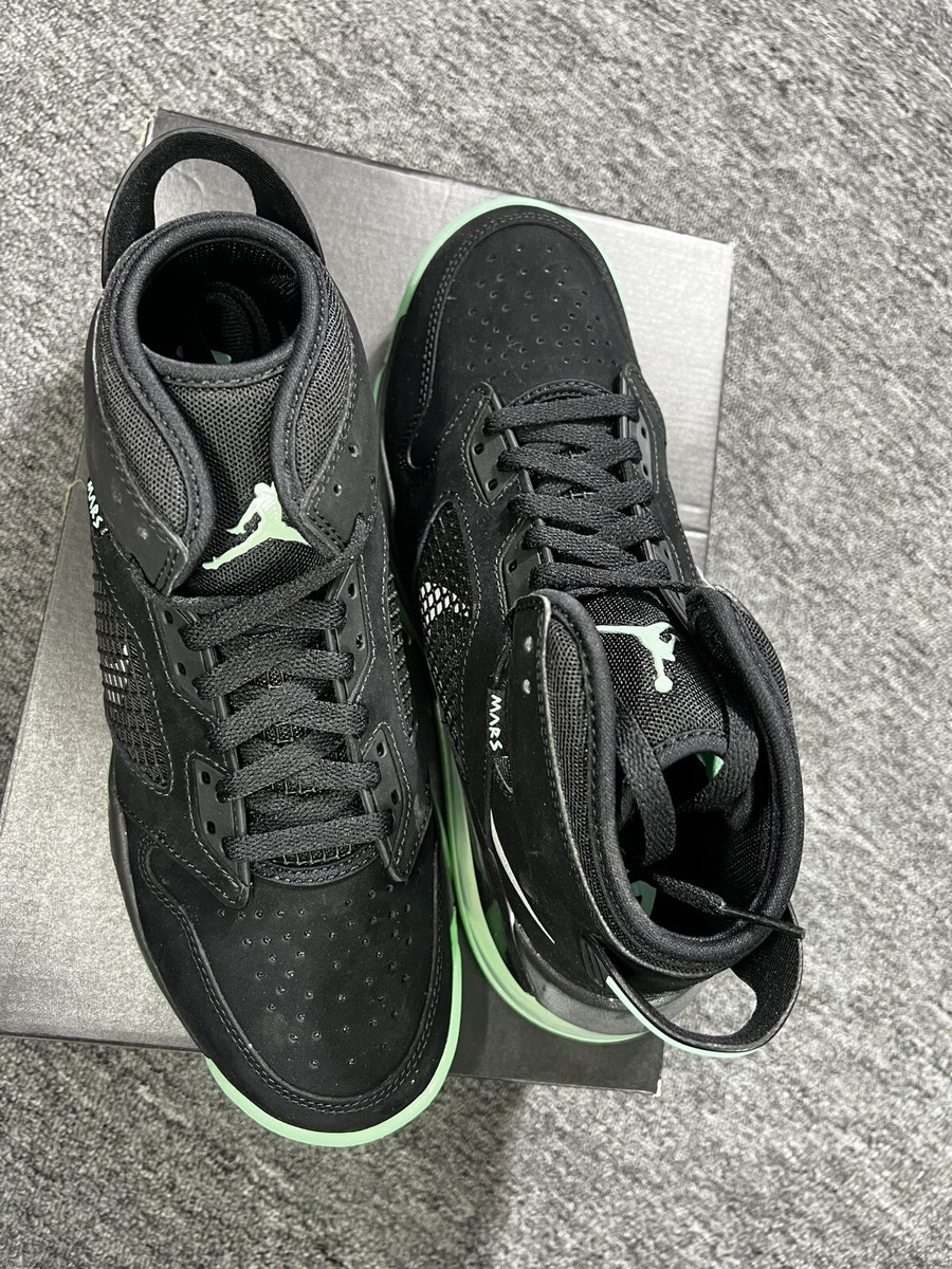 nike air jordan mars 270 black green glow