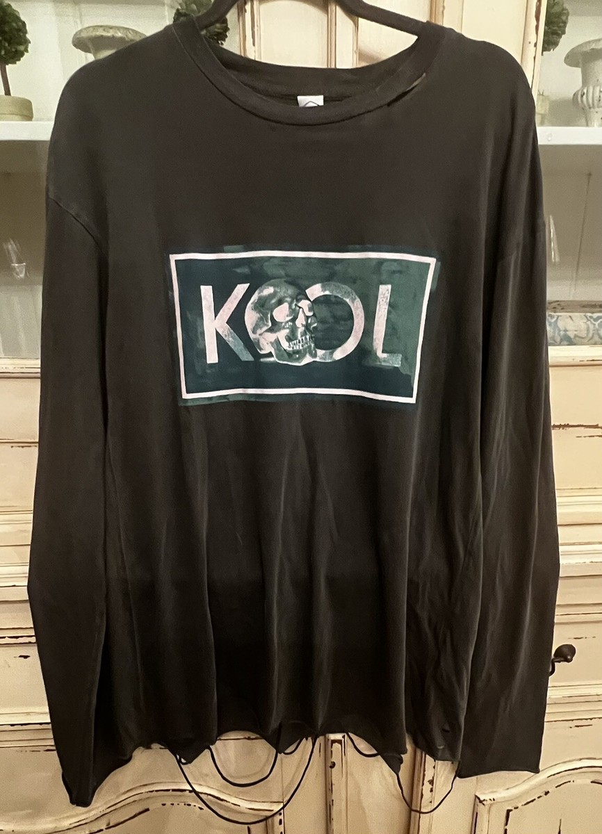 Alchemist Kool Mens Unisex Distressed Oversized Tshirt long sleeve  