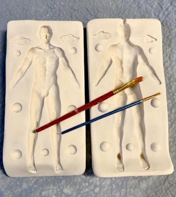 7 1/2'' TROY MALE press mold by Patricia Rose goes well with Nikita mold