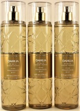 QTY 3 - Bath Body Works DAHLIA Fine Fragrance Body Mist Spray 8 Oz