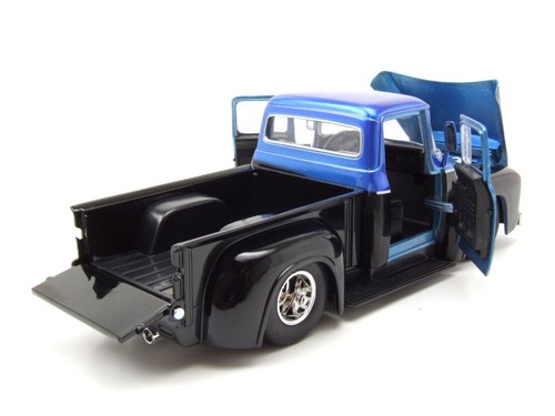 Ford F-100 Pro Stock Pick-Up 1956 Negro Azul Coche a Escala 1:24 Jada Toys - Imagen 5 de 9
