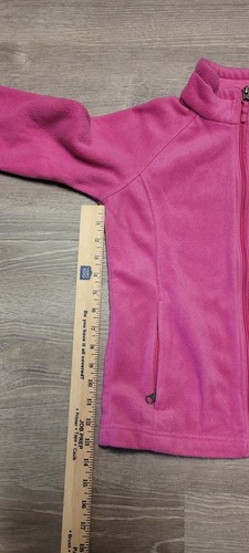 Columbia Girls Fleece Pink Jacket Size M 10/12 - Picture 4 of 16