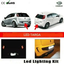COPPIA LUCI TARGA LED PER FIAT PUNTO EVO GRANDE PUNTO T10 W5W+SPEGNI SPIA CANBUS